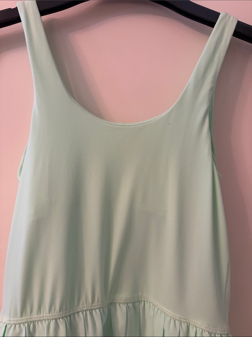 Neon Mint Green Pleated Skater dress - Picture 5 of 7
